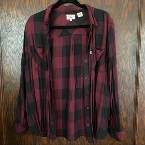 Levi’s flannel blouse
